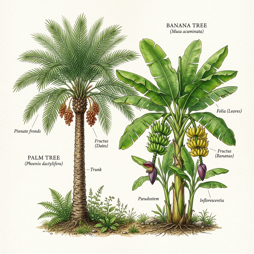 Palmiers (Dattier, Cocotier, Trachycarpus...)